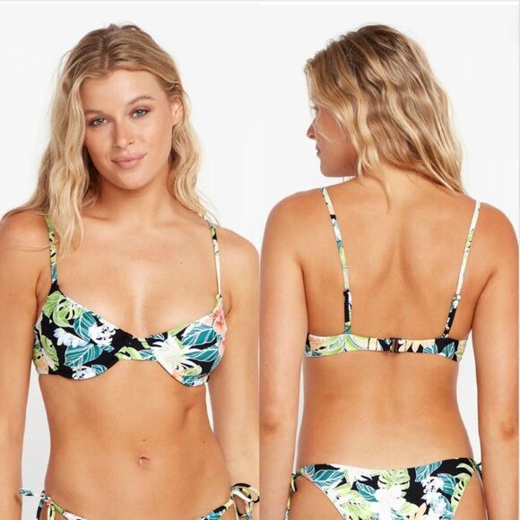 NWT Volcom Shady Beach Underwire Bikini Top Small - Picture 1 of 7